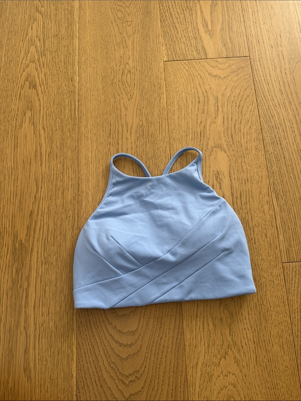 lululemon athletica Light Blue Cross-Wrap Crop Tank